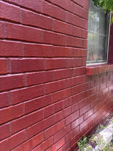 Before and after House Washing